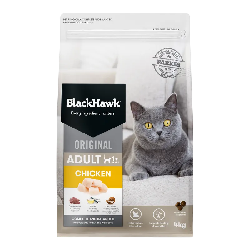 Black Hawk Original Adult Cat Chicken Dry Food 4kg