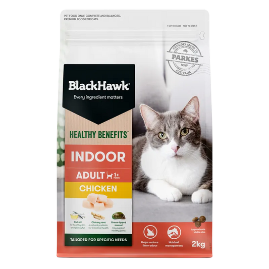 Black Hawk Cat Healthy Benefits Indoor Chkn 2Kg
