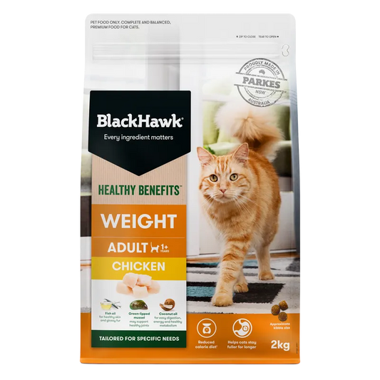 Black Hawk Cat Healthy Benefits W/Management Chkn 2Kg