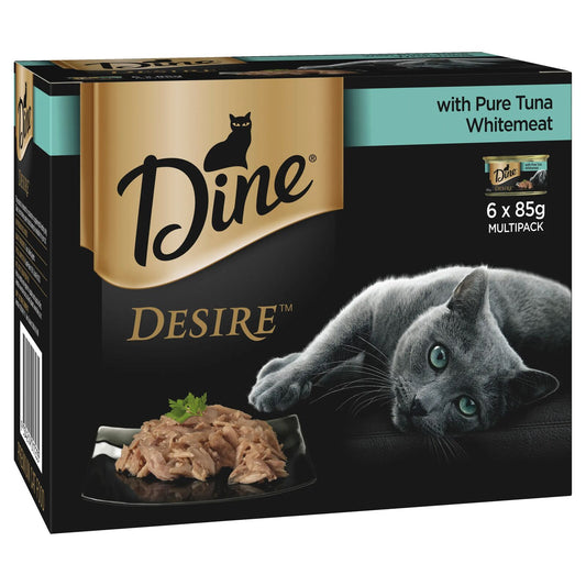 Dine Wet Desire Pure Tuna Whitemeat 85G 1X6Pack (239239)