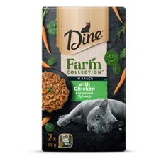 Dine Farm Collection Chicken Carrot Spinach 85G 7Pk