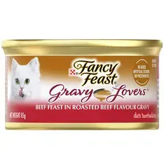 Fancy Feast Gravy Lovers Beef 85G 24Pk (Om24)