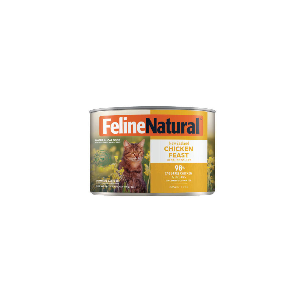 Feline Natural NZ Chicken Feast Cat Food 170g x 12 Pack