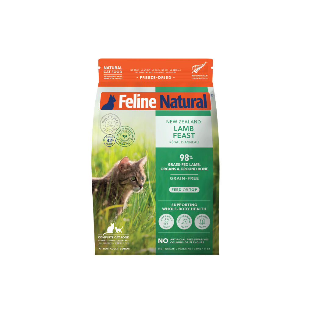 Feline Natural Freeze Dried NZ Lamb Feast Cat Food 320g
