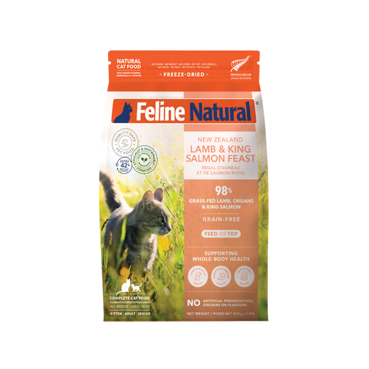 Feline Natural Fd Nz Lamb & King Salmon Feast 800G