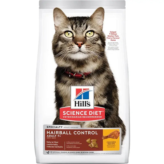 Hills Cat Adult 7+ Hairball Control 2Kg