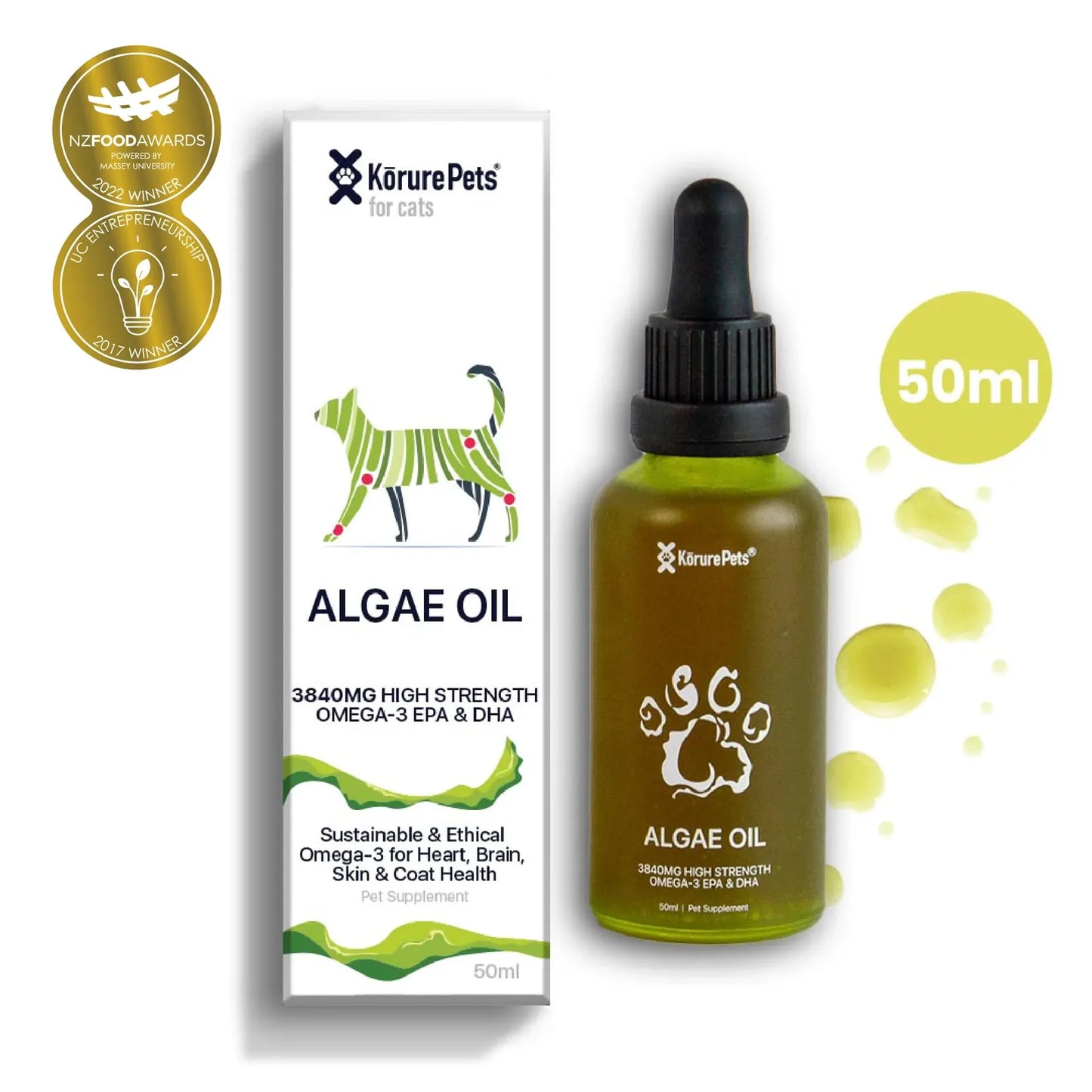 Korure Pets Algae Oil Cat - 50Ml