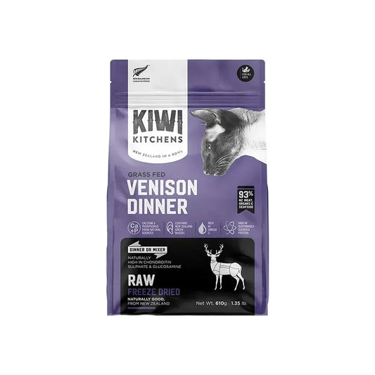 Kiwi Kitchens Freeze Dried Venison Cat Dinner 610G