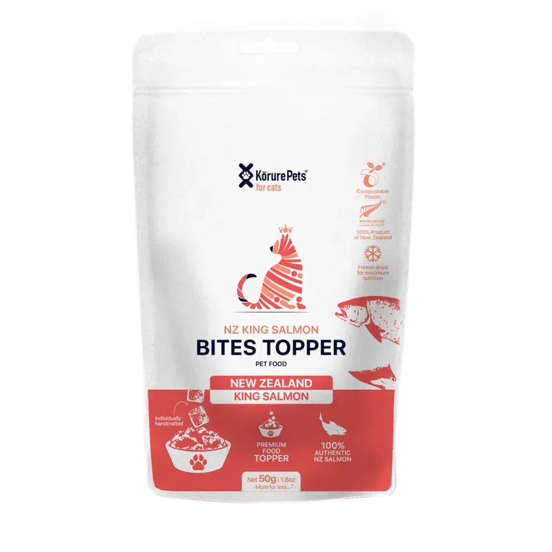 Korure Pets NZ King Salmon Bites Cat Treats 50g