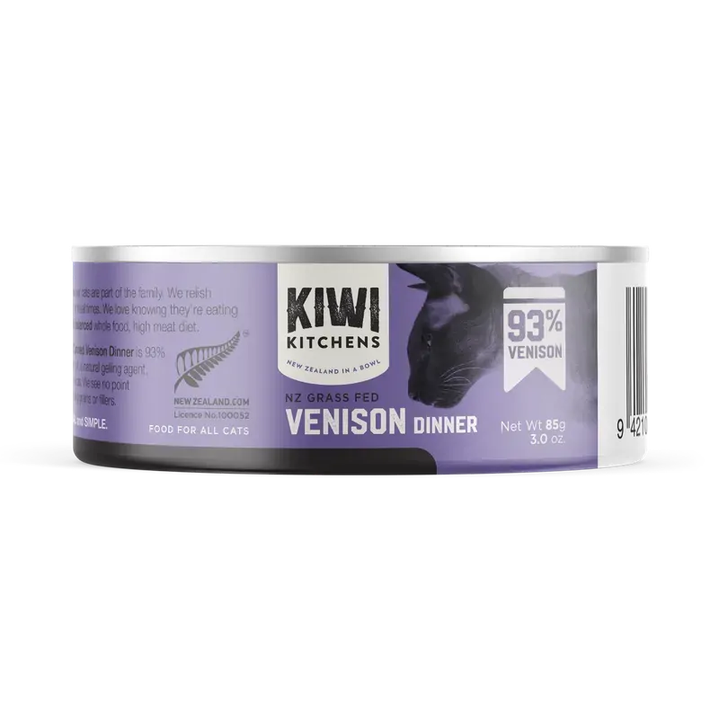 Kiwi Kitchens Cat Venison 85G 18Pk (Om18)