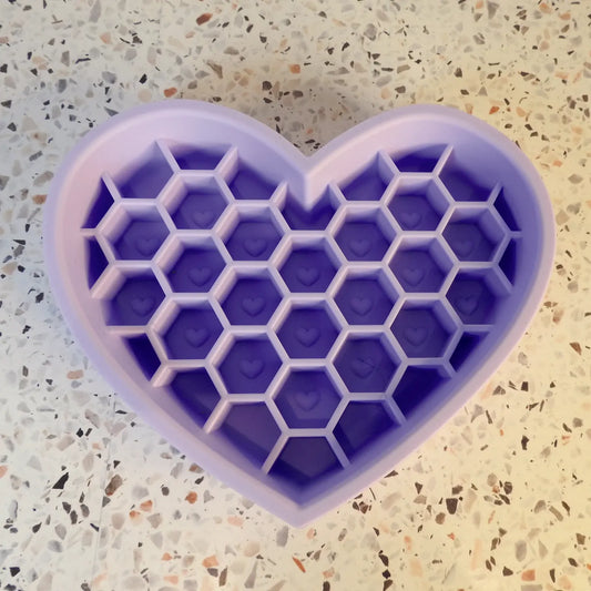 Katti Lickin Mat Heart Purple