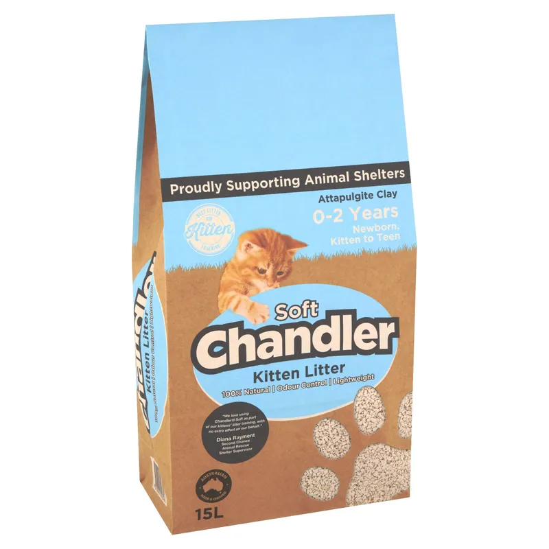 Chandler Soft Natural Kitten Litter 15L