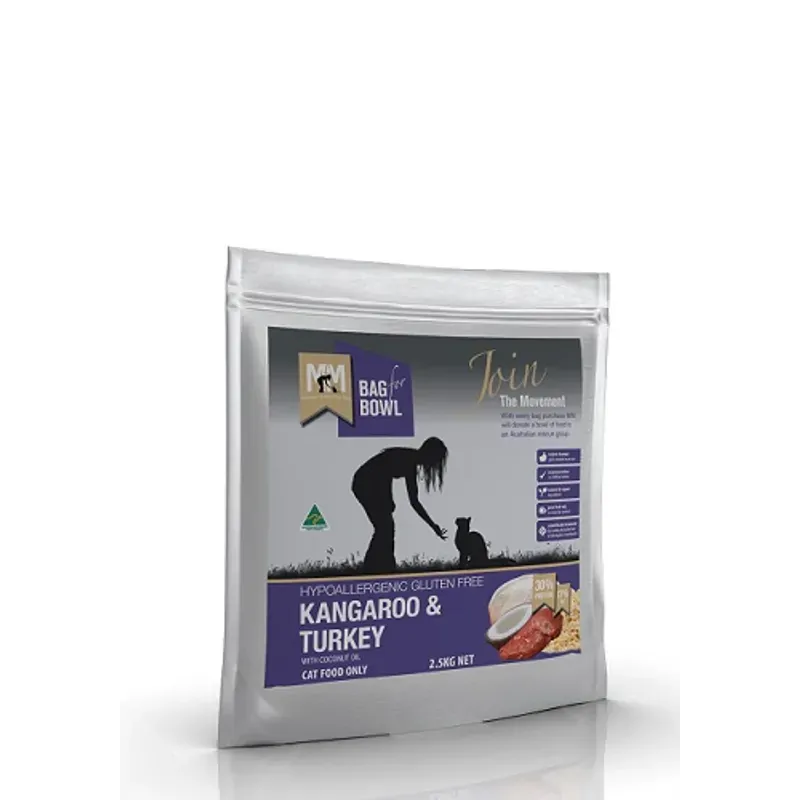 Meals for Meows Kangaroo and Turkey Dry Cat Food 2.5kg
