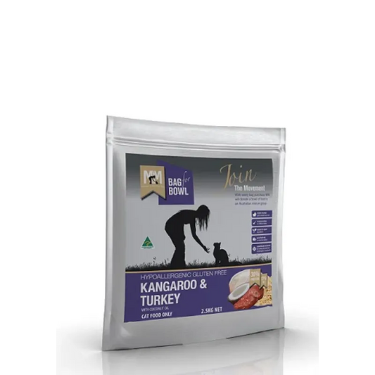Meals for Meows Kangaroo and Turkey Dry Cat Food 2.5kg