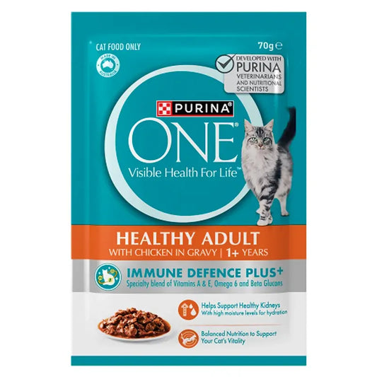 Purina One Cat Adult Chicken Pouch 70G 12Pack