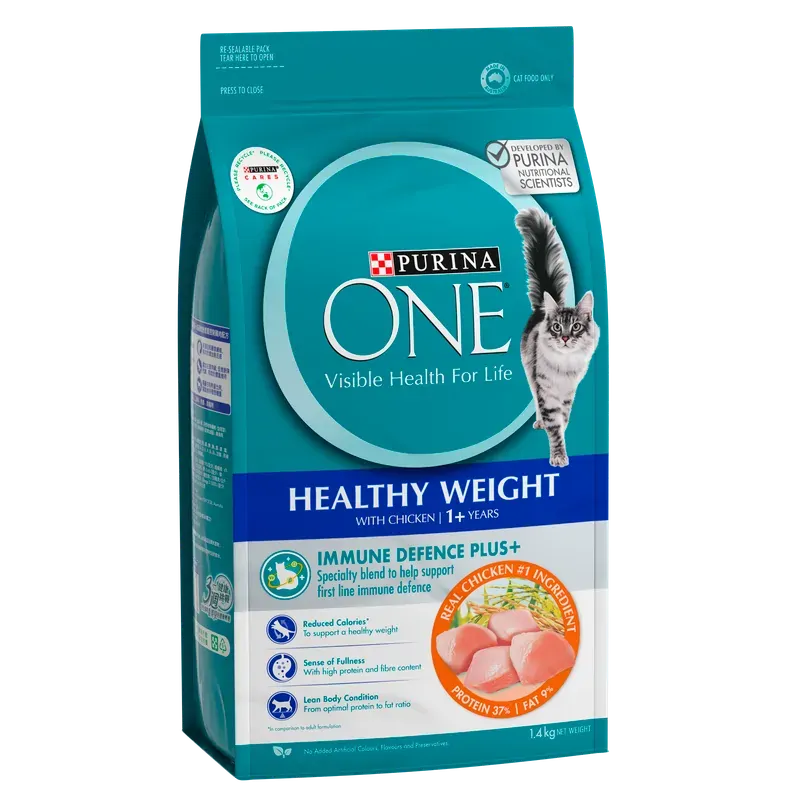Purina One Cat Adult Dry Healthy Weight Chicken 1.4Kg