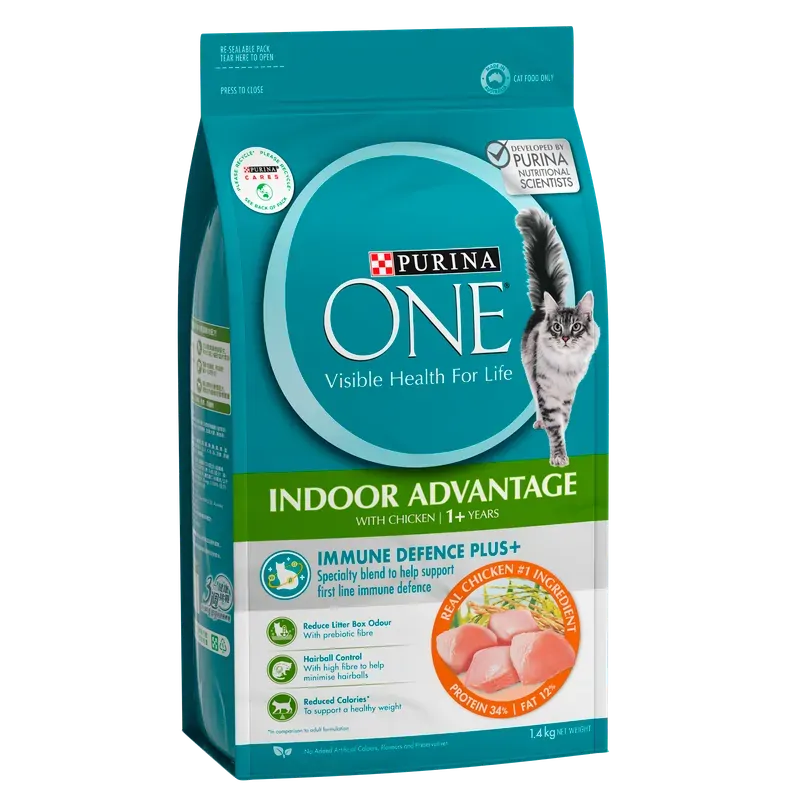 Purina One Cat Adult Dry Indoor Chicken 1.4Kg