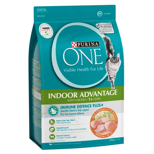 Purina One Cat Adult Dry Indoor Chicken 2.8Kg