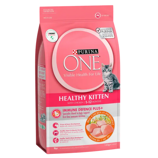 Purina One Kitten Dry Active Chicken 1.4Kg