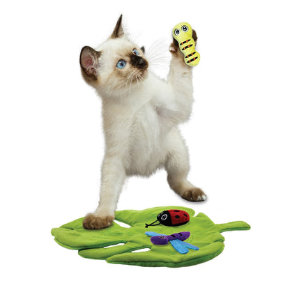 KONG Pull-A-Partz Bugz Interactive Plush Catnip Cat Toy