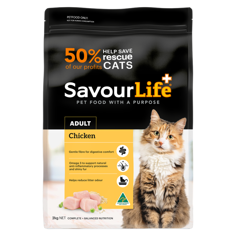 Savourlife Chicken Adult Cat Dry Food 2Kg
