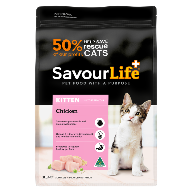 Savourlife Chicken Kitten Dry Food 2Kg