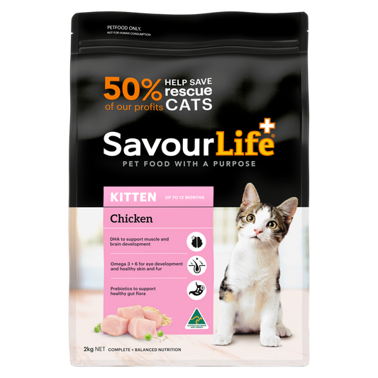 Savourlife Chicken Kitten Dry Food 2Kg