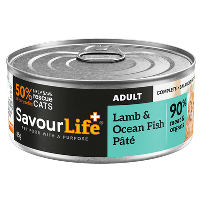 Savourlife Lamb & Ocean Fish Adult Cat Food 85G 12Pk (Om12)