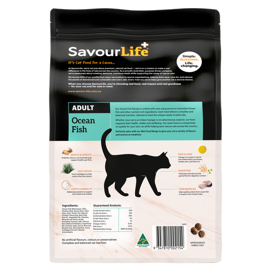Savourlife Ocean Fish Adult Cat Dry Food 2Kg
