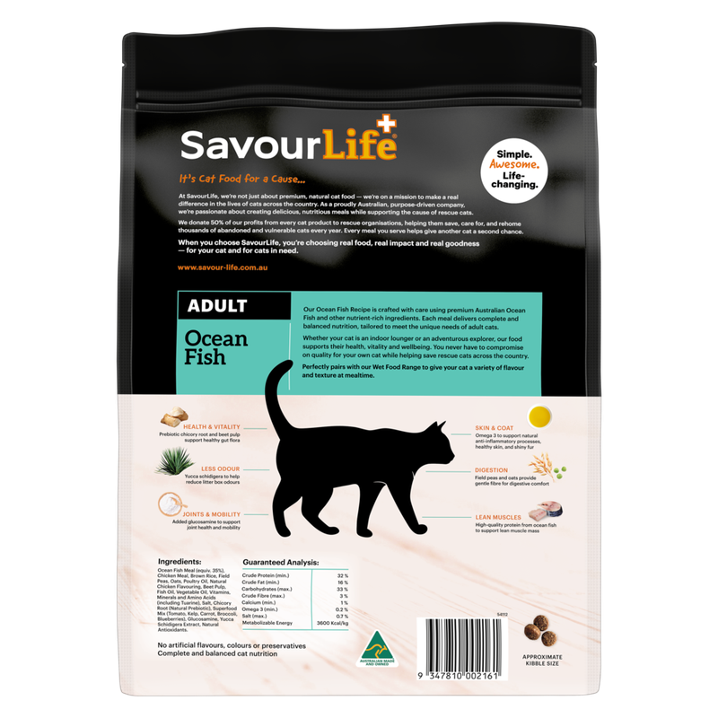Savourlife Ocean Fish Adult Cat Dry Food 4Kg