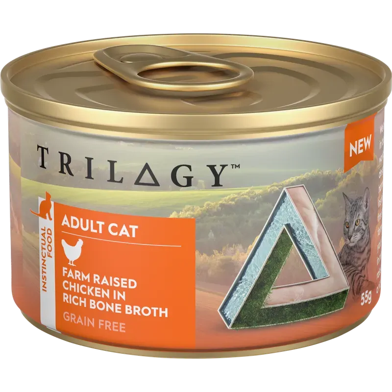 Trilogy Adult Chicken In Bone Broth 85G 24Pk (Om24)