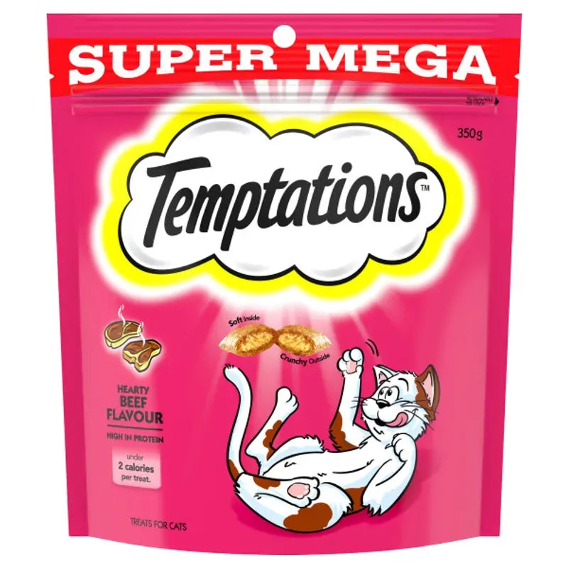 Temptations Snacks Hearty Beef 350g 5 Pack