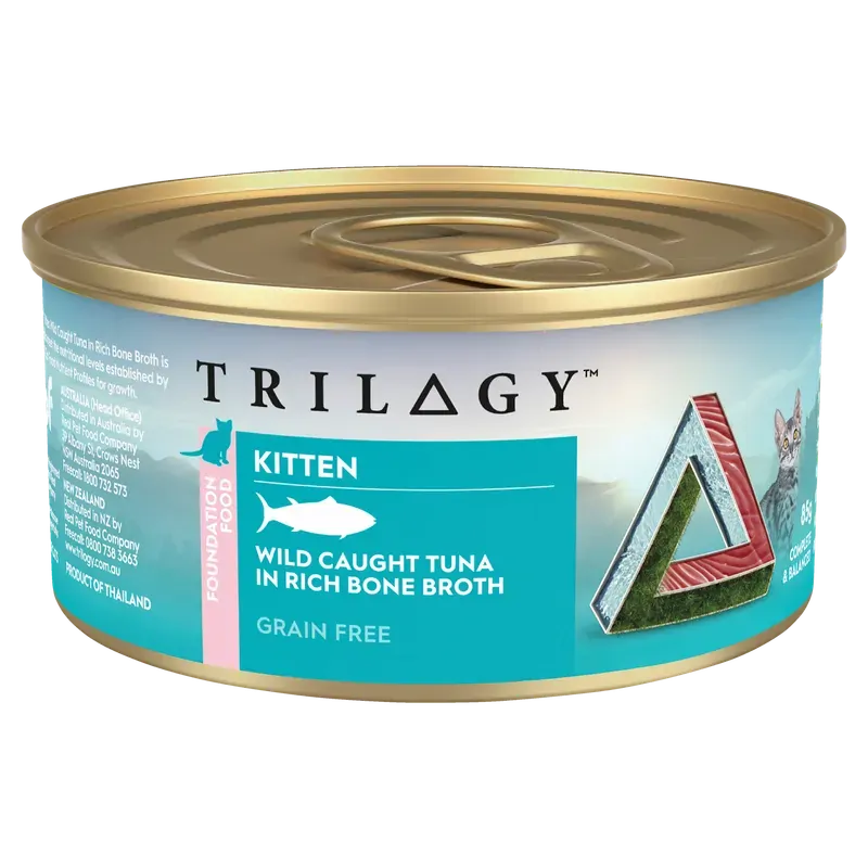 Trilogy Kitten Tuna In Bone Broth 85G 24Pk (Om24)