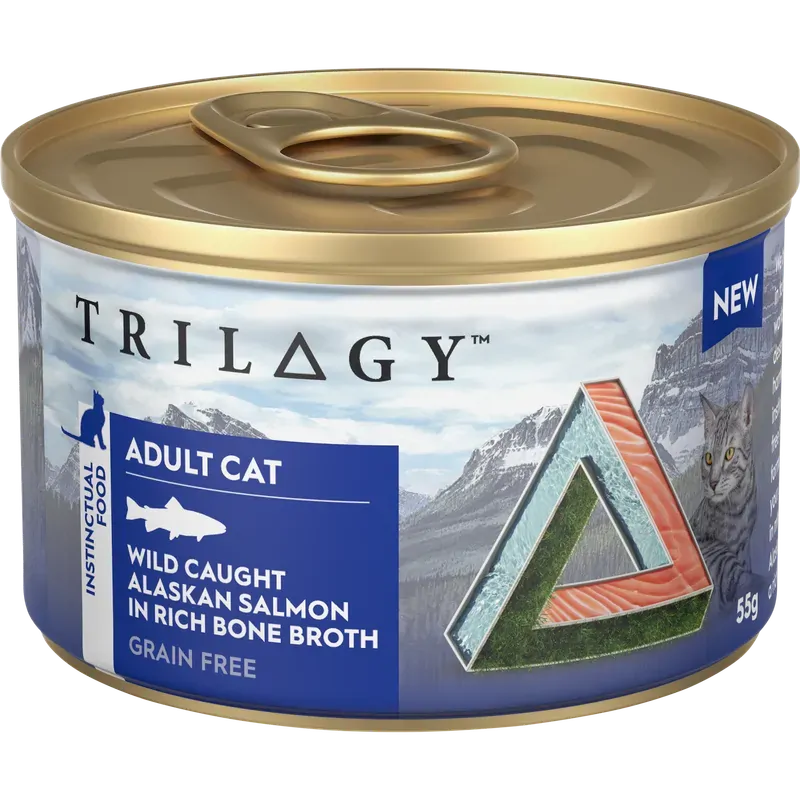 Trilogy Adult Salmon In Bone Broth 85G 24Pk (Om24)