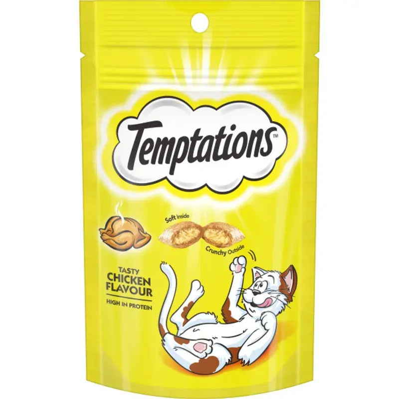 Temptations Snacks Tasty Chicken 85G 6Pk (Om6)