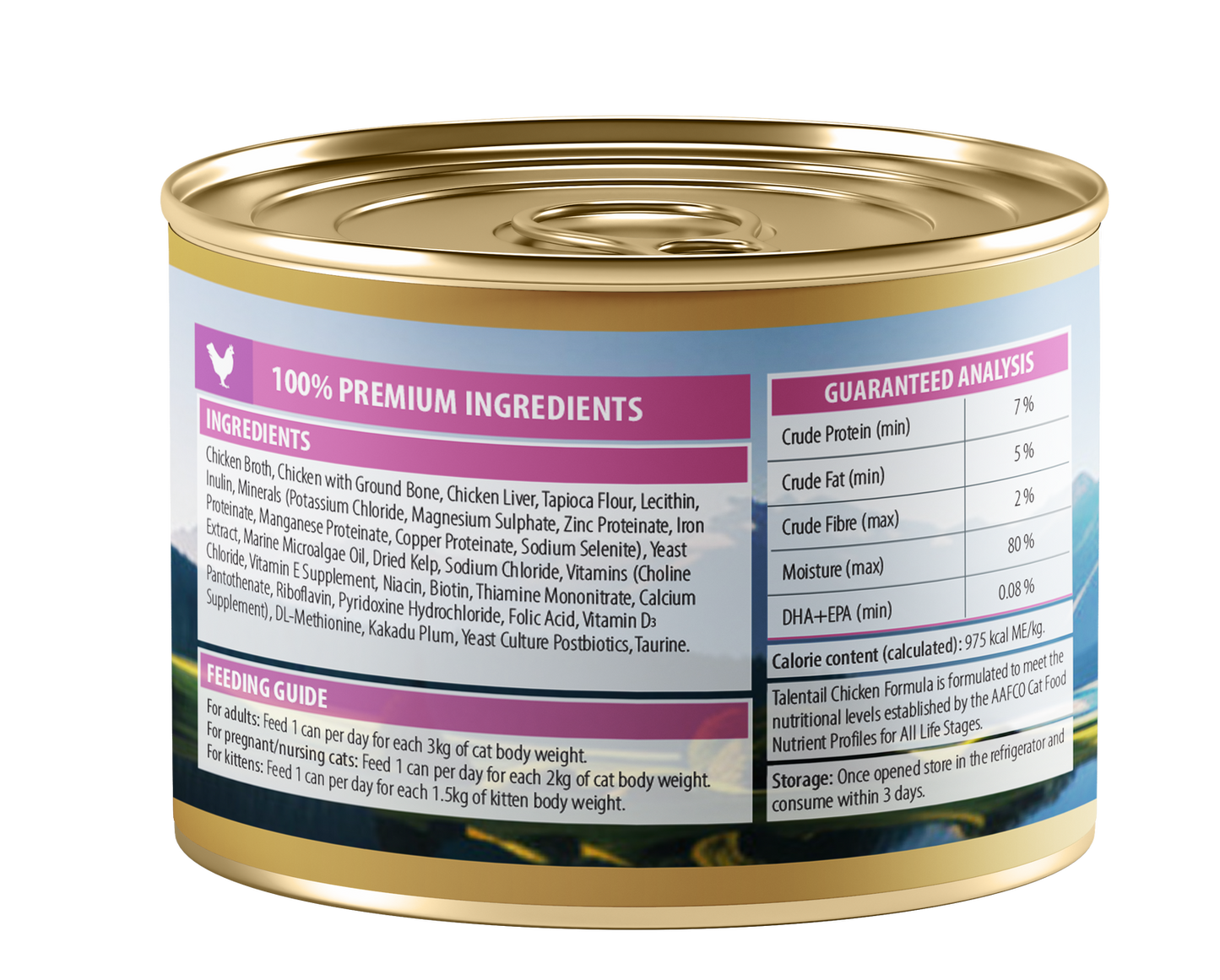 Talentail Ultimate Nz Chicken Mousse Cat 180G X12 (Om12)