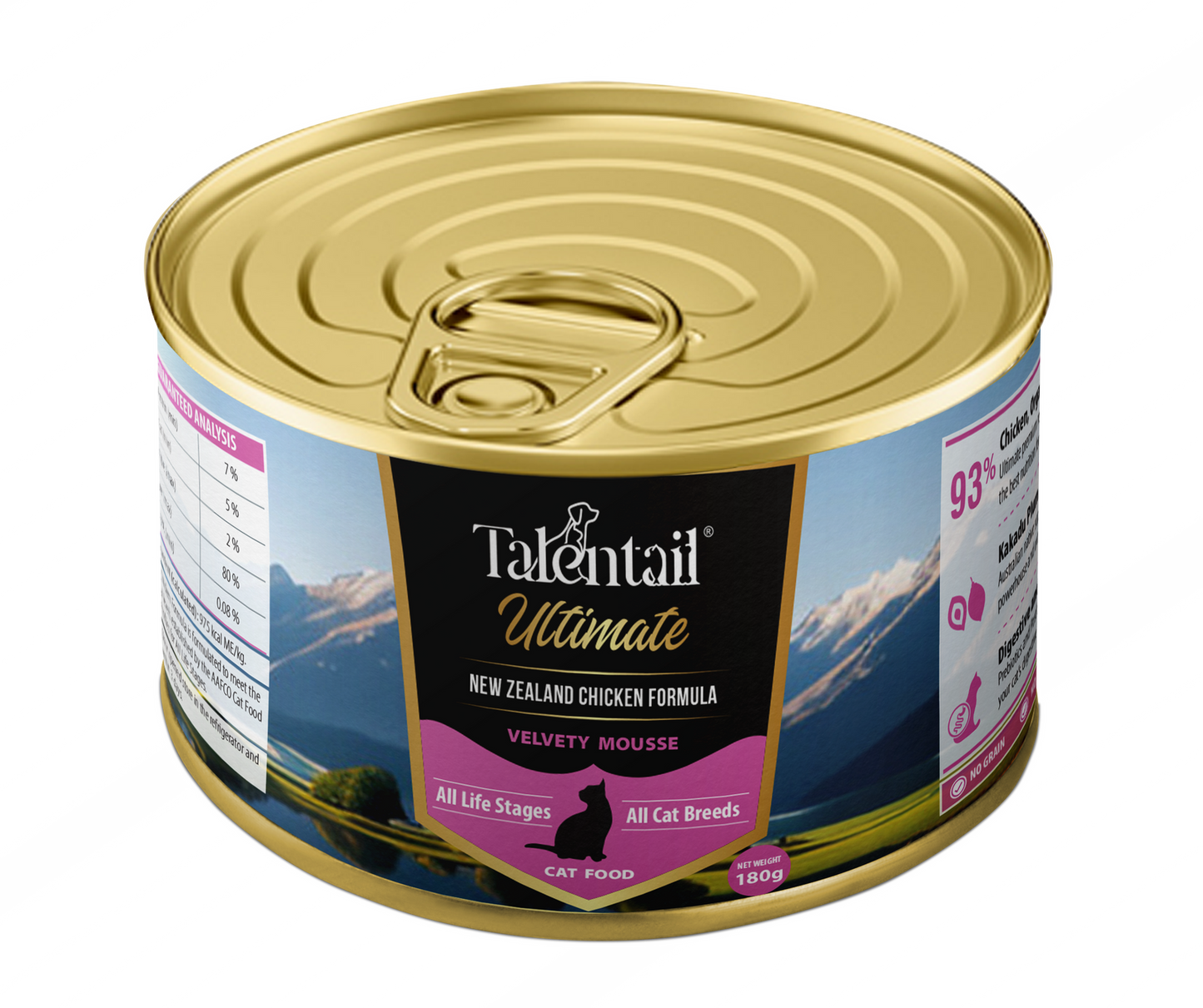 Talentail Ultimate Nz Chicken Mousse Cat 180G X12 (Om12)