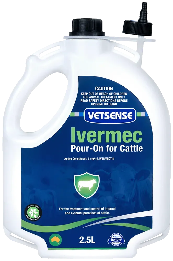 Vetsense Ivermec Pour-On For Cattle 2.5L