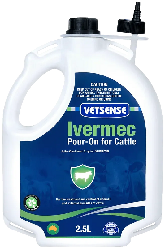 Vetsense Ivermec Pour-On For Cattle 2.5L