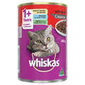 Whiskas Adult Wet Cat Food Beef Casserole 400g 24 Pack