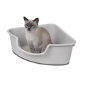 Smartcat Corner Litter Box - Gray