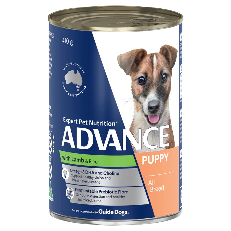 Advance Dog Wet Puppy Plus Lamb 410G 12Pk (Om12)