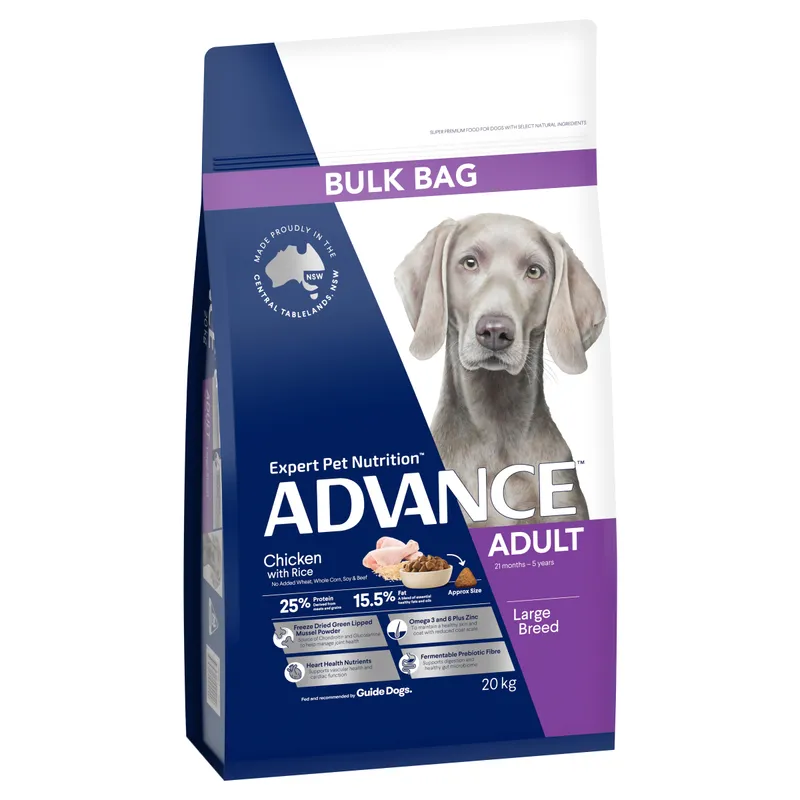 Advance Dog Adult Large Breed Chicken Rice 20Kg