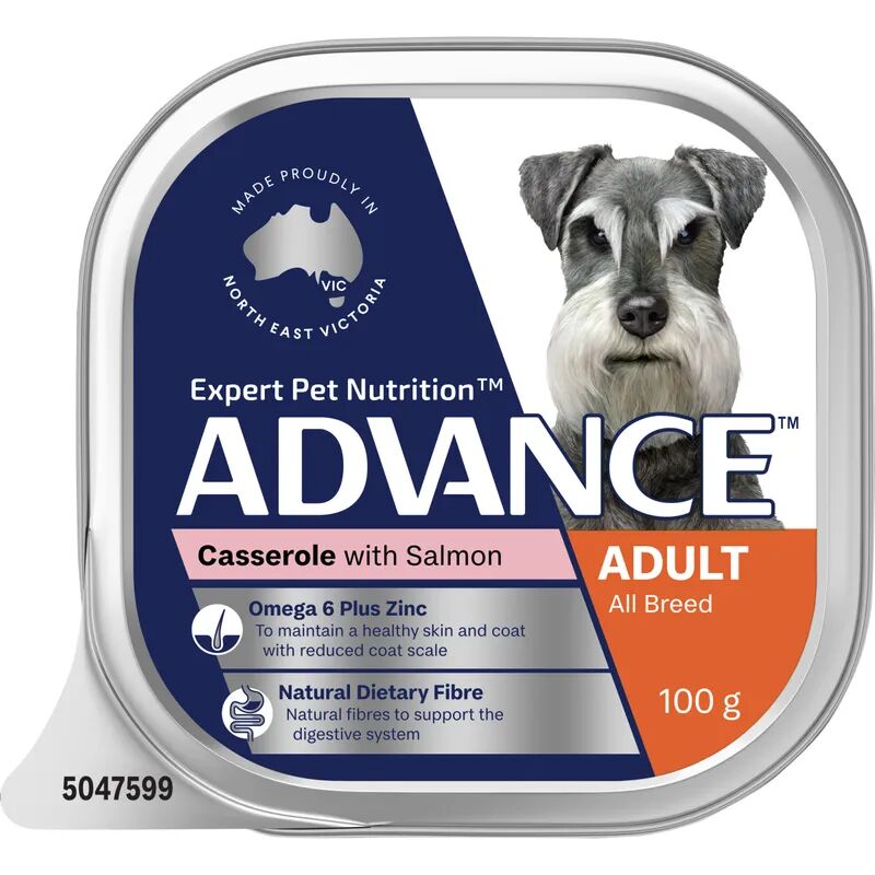 Advance Dog Adult Salmon Cass 100G 12Pack