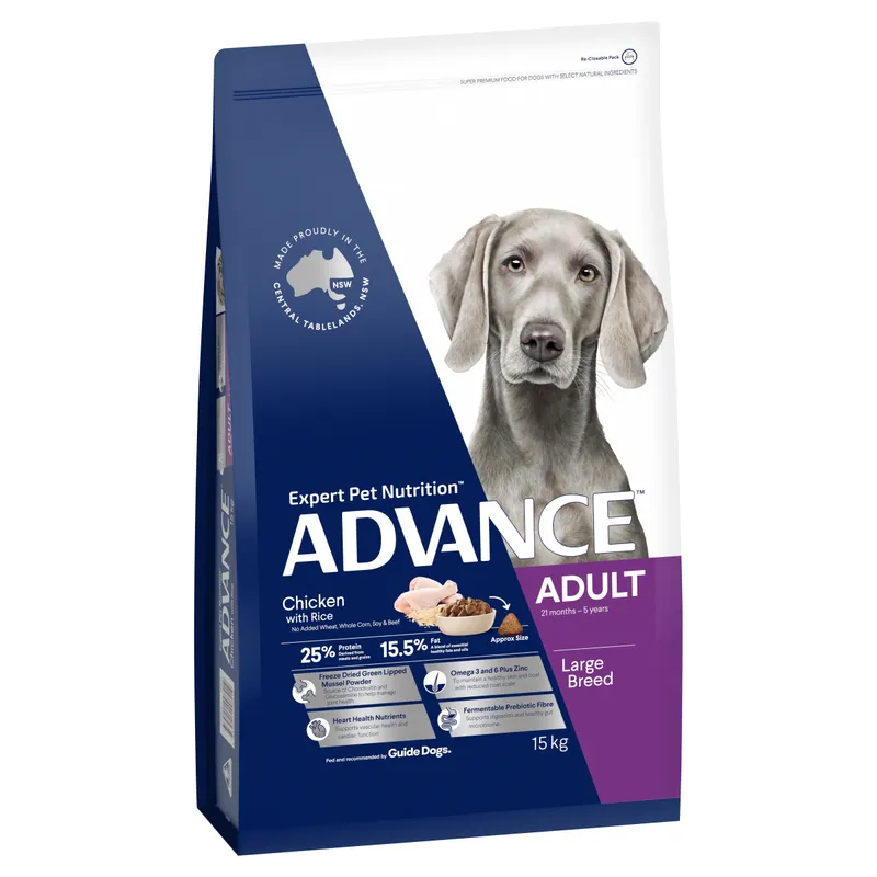 Advance Dog Adult Large Breed Chicken Rice 15Kg