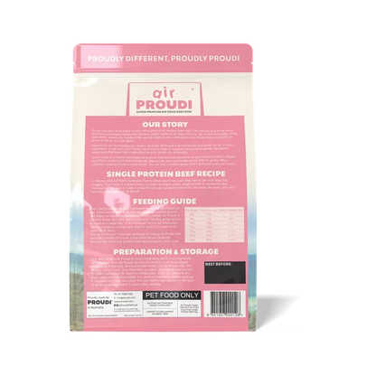 Airproudi Premium Air-Dried Dog Food Beef 400G