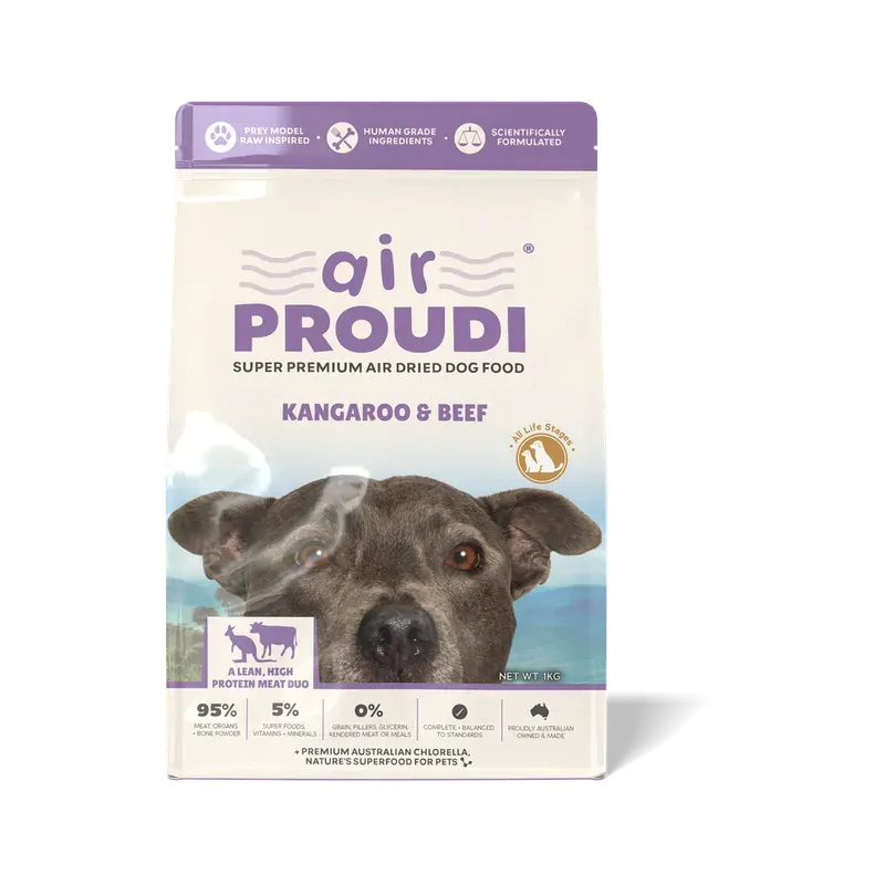 Airproudi Premium Air-Dried Dog Food Kangaroo & Beef 400G
