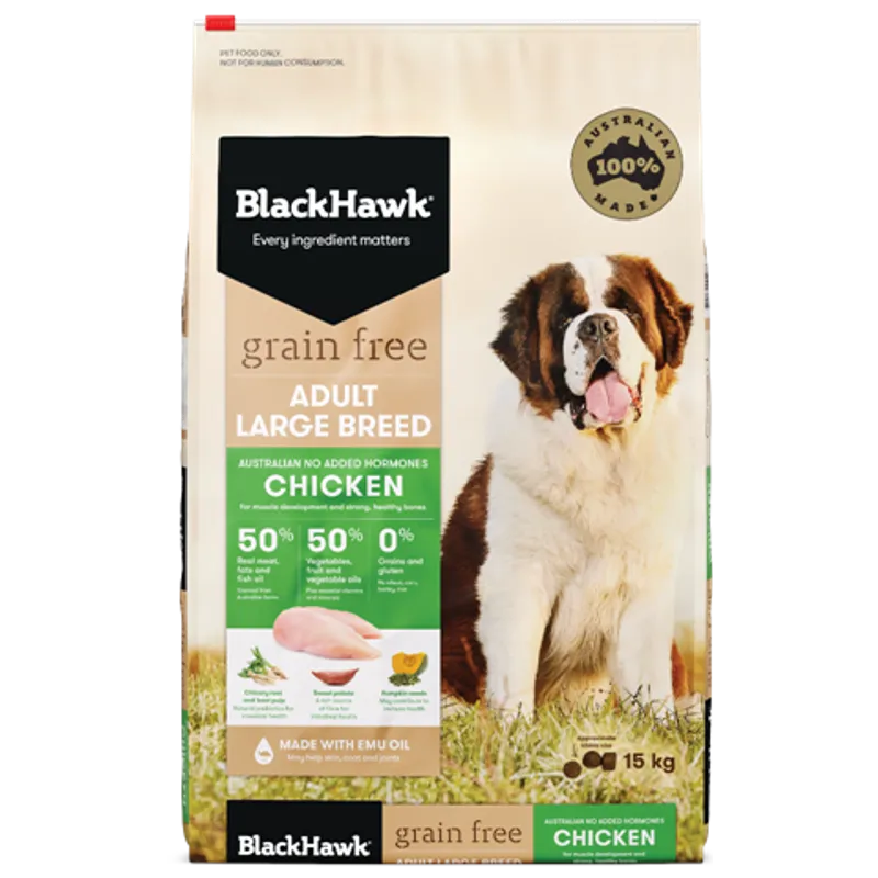 Black Hawk Grain Free Large Breed 15Kg