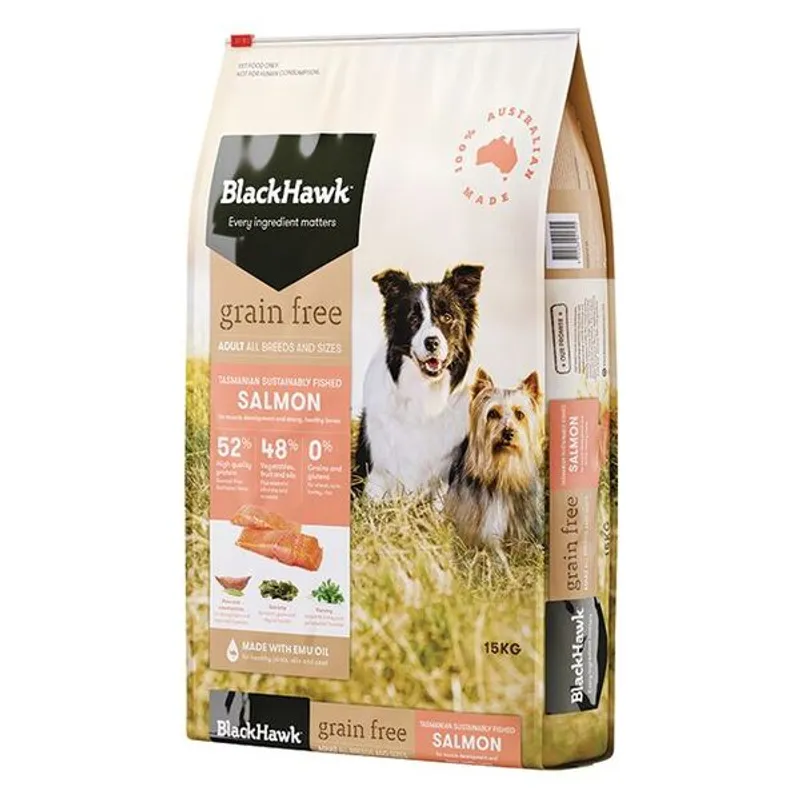 Black Hawk Grain Free Salmon 15Kg