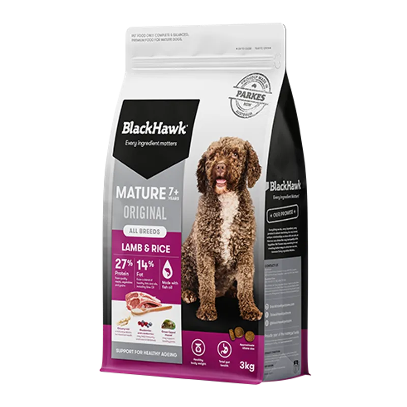 Black Hawk Mature Lamb & Rice 3Kg